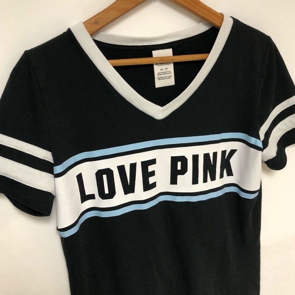 PINK Victoria’s Secret Short Sleeve T Shirt Sz XS - Picture 3 of 10
